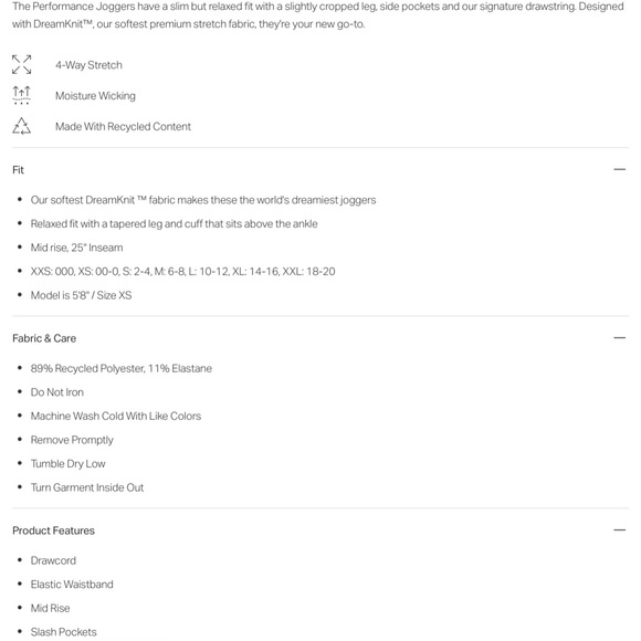 Vuori Women’s Performance Joggers - Picture 5 of 7